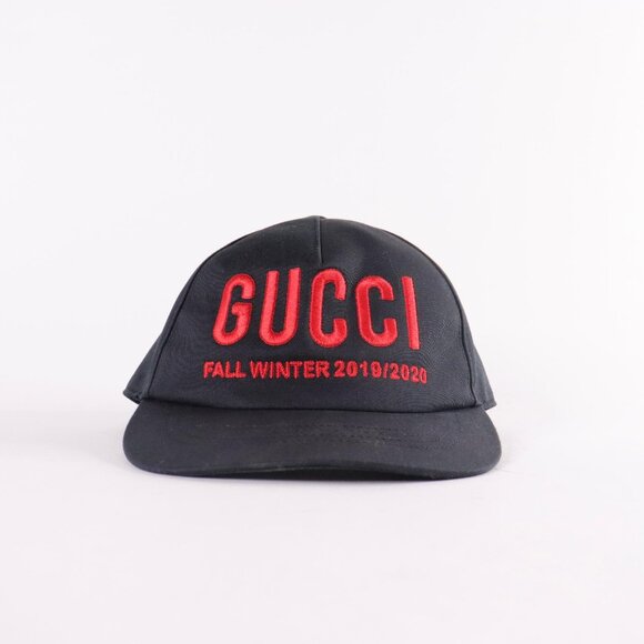 AUTHENTIC GUCCI EMBROIDERED LOGO BASEBALL CAP - Picture 1 of 2